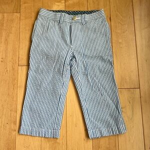 Vineyard Vines Toddler Boys Seersucker Pants, 2T, Blue White Striped